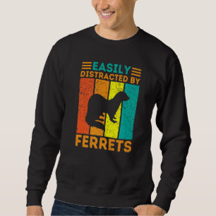 Sudadera Distracción fácil por el animal de Ferrets Ferret