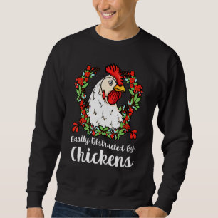 Sudadera Distracción fácil por Moda de gallos de pollo