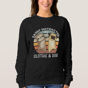 Sudadera Distracción Fácil Por Perros Y Lechugas