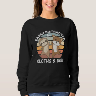 Sudadera Distracción Fácil Por Perros Y Lechugas