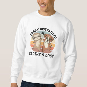 Sudadera Distracción Fácil Por Perros Y Lechugas