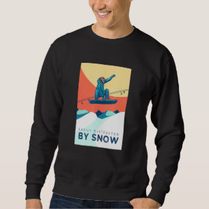 Sudadera Distrado Por La Estación De Esquí De Snowboard Win