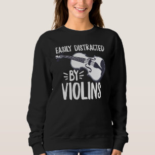 Sudadera Distraída Fácilmente Por Violaciones De Un Violín