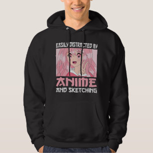 Sudadera Distraído fácilmente por Anime y bosquejando japon