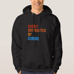 Sudadera Distraído Fácilmente Por El Perro Gracioso Corgis