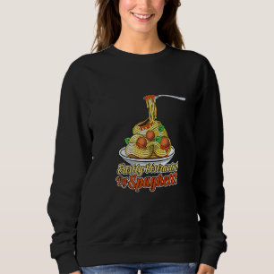 Sudadera Distraído Por Spaghetti Comida Italiana Chef Fideo