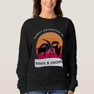 Sudadera Distratos de cabras y pollos