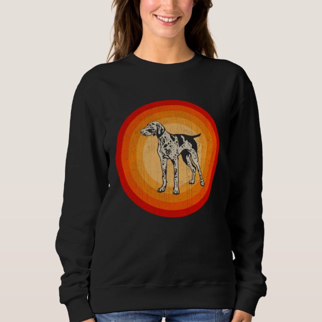 Sudadera Distressed German Shorthaired Pointer Dog  Retro S (Anverso)