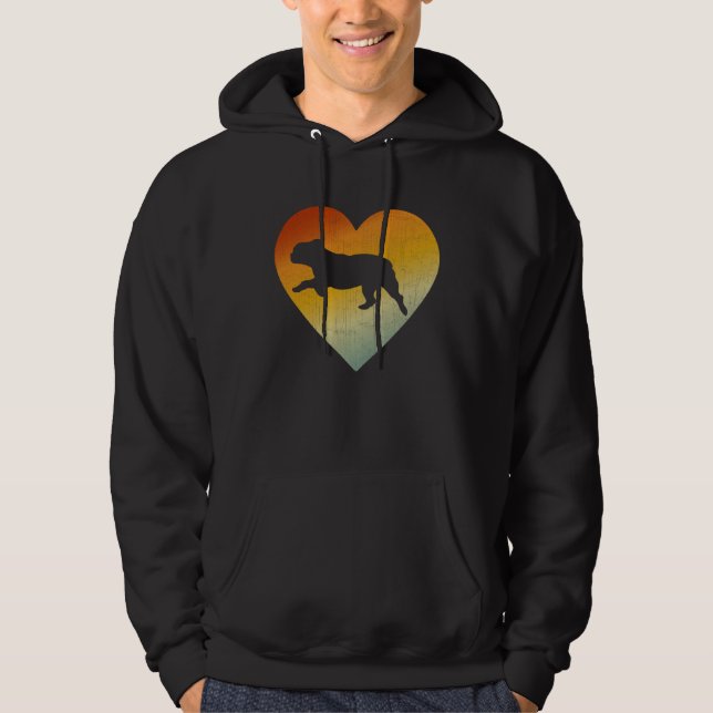 Sudadera Distressed Heart Retro Style Men Women French Bull (Anverso)
