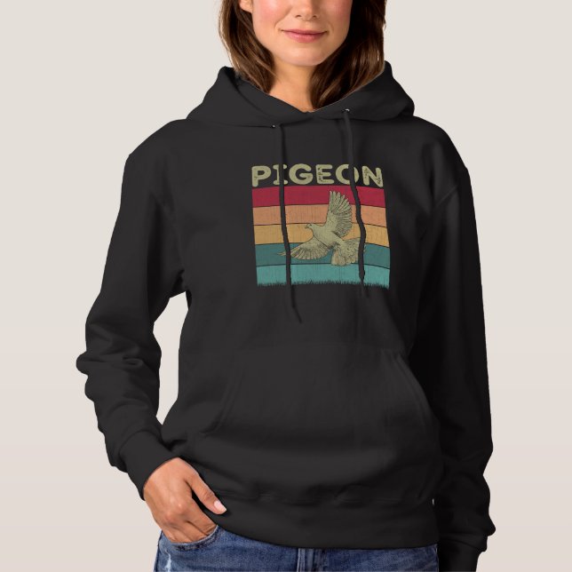 Sudadera Distressed Pigeon Lover Boys Girls Retro Style Pig (Anverso)