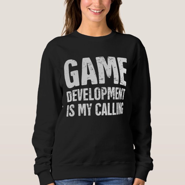 Sudadera Distressed  Video Game Developer Indie Game Develo (Anverso)