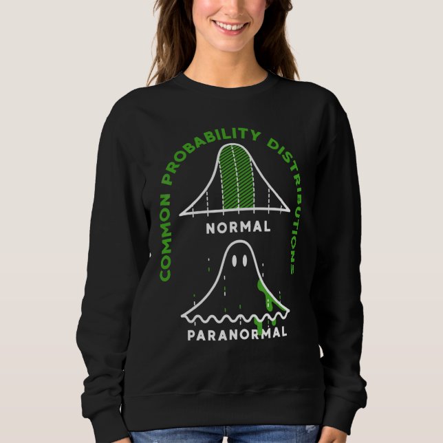 Sudadera Distribuciones de Probabilidad Comunes Fantasma  M (Anverso)