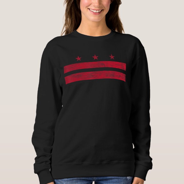Sudadera Distrito De Columbia Bandera Washington D C Orgull (Anverso)