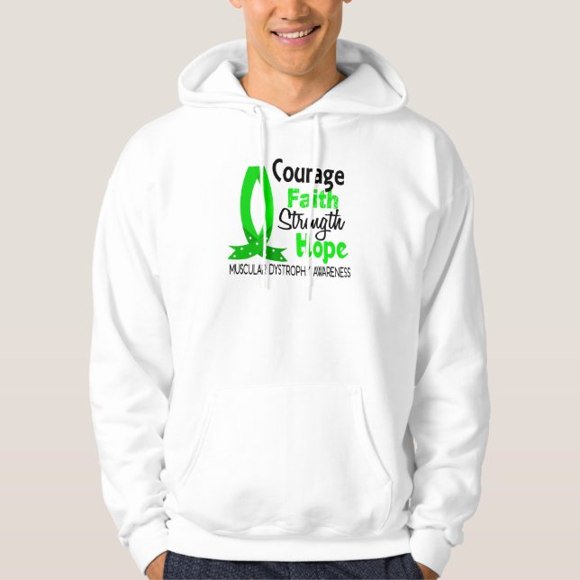 Sudadera Distrofia muscular de la esperanza de la fuerza de (Anverso)