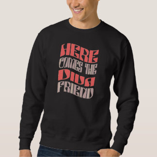 Sudadera Diva amiga retro para mujeres, conjunto de soltera