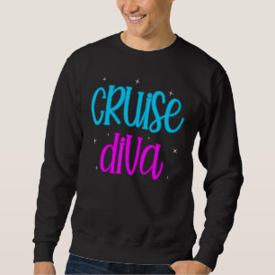 Sudadera Diva de cruceros viaje familiar viaje por mar vaca