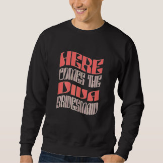 Sudadera Diva de Dama de Honor Retro para Despedida de Solt