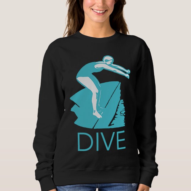 Sudadera DIVE Encourage Inspire Motivate Boost Support Retr (Anverso)