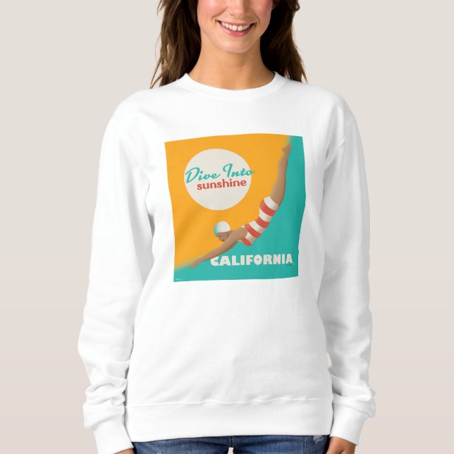Sudadera Dive Into Sunshine | California (Anverso)