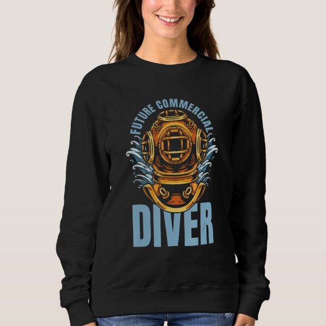 Sudadera Diver Future Dive Scuba  Snorkeling Commercial Div (Anverso)
