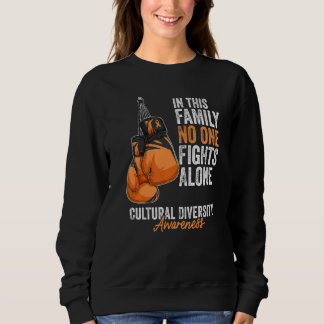 Sudadera Diversidad cultural Conciencia Mes Guantes Naranja