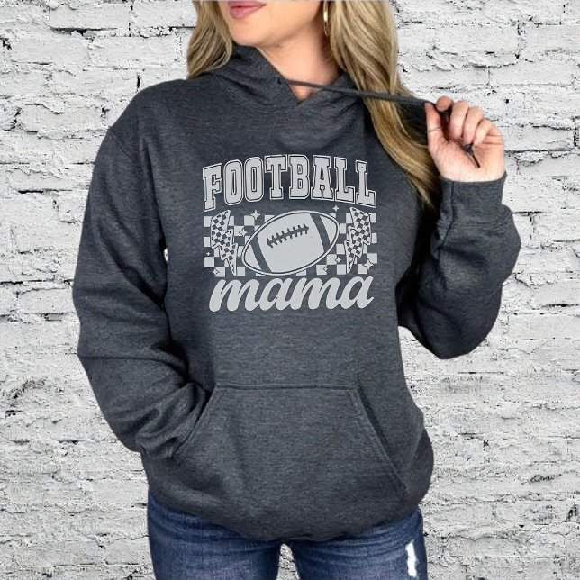 Sudadera Diversidad del Día del Fútbol Mama (Football Mama Game Day Varsity Hoodie)