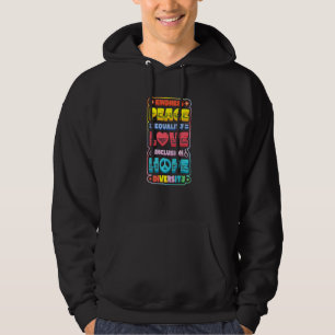 Sudadera Diversidad Igualdad Amor Paz Derechos Humanos Soci