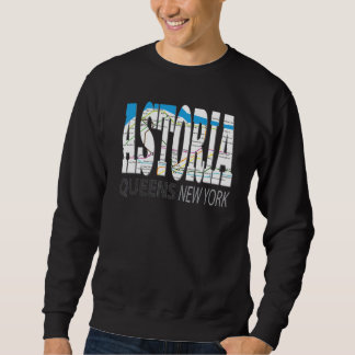 Sudadera Diversión Astoria Queens Nueva York con Mapa de Me
