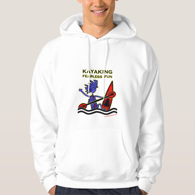 Sudadera Diversión audaz Kayaking (Anverso)