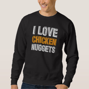 Sudadera Diversión de alimentos de nuggets de pollo 1