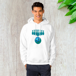 Sudadera Diversión de Bolos con Bola y Pins Deportes
