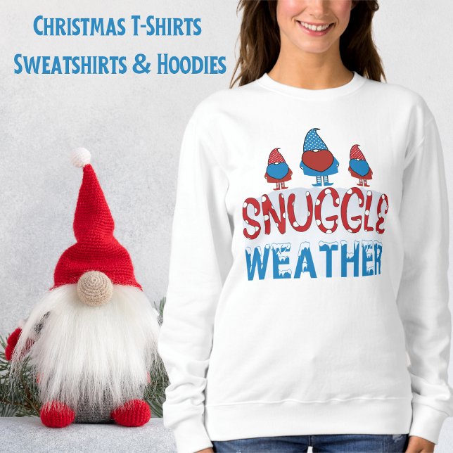 Sudadera Diversión de Cute Gnomes Ladies (Funny, Gnomes, Cute Ladies T-Shirt Sweatshirt)
