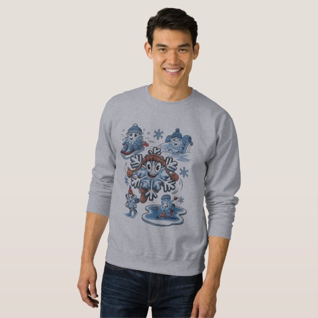 Sudadera Diversión de invierno (Anverso completo)