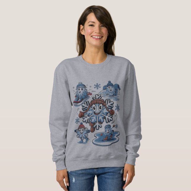 Sudadera Diversión de invierno (Anverso completo)