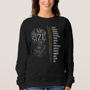 Sudadera Diversión de la longitud de la barba del gráfico d