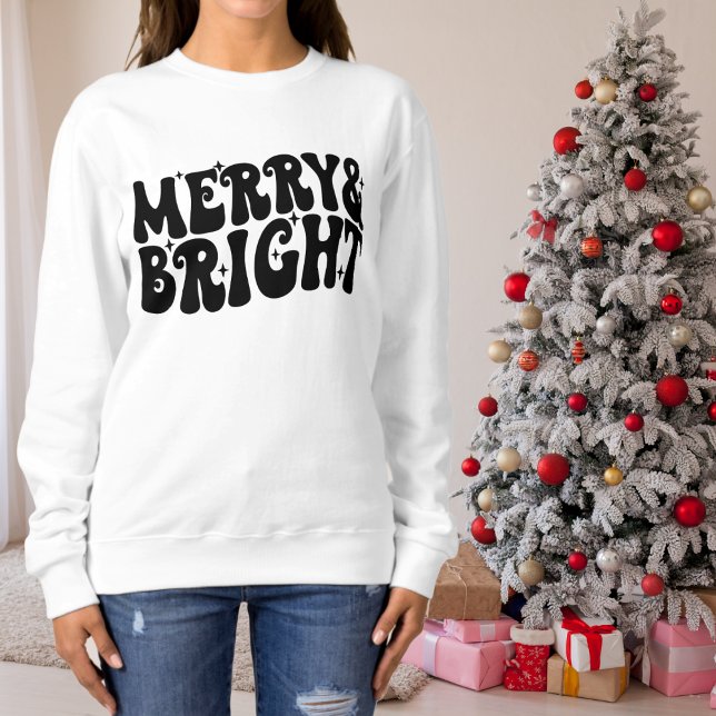 Sudadera Diversión de los Navidades merry y Bright (Subido por el creador)