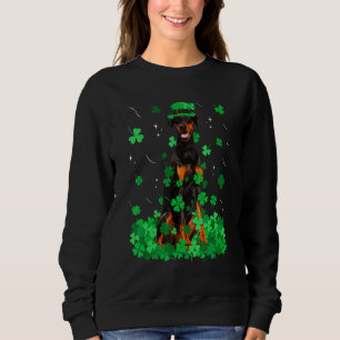 Sudadera Diversión Doberman Perro St Patrick S Day Irlandés