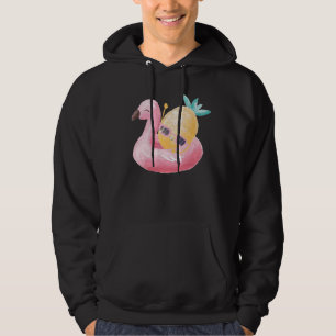 Sudadera Diversión En Verano Con Piña Y Flamingo
