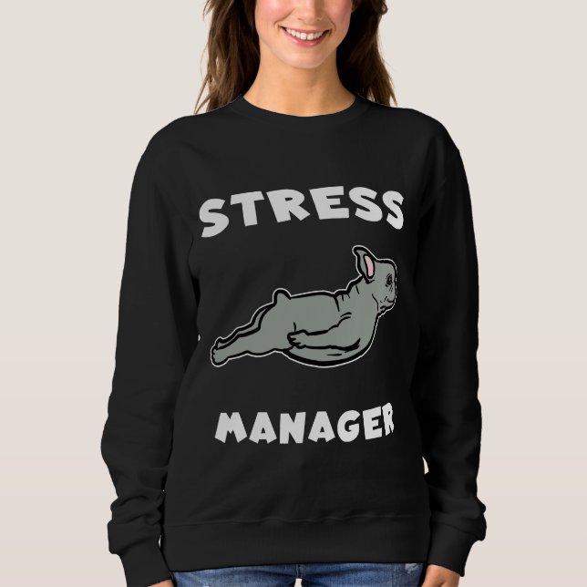 Sudadera Diversión francesa al Bulldog (Anverso)