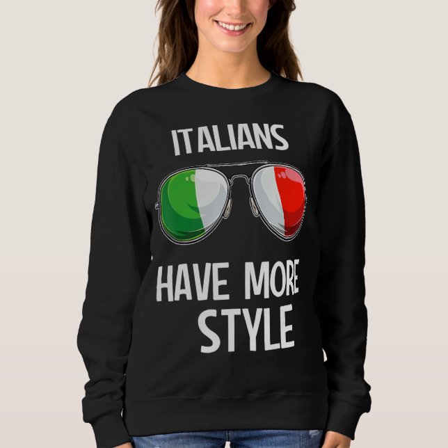 Sudadera Diversión italiana jerga italiana Italia pun itali (Anverso)
