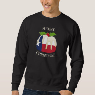 Sudadera Diversión   TEXAS   Navidades Plum Pudding T-Shirt