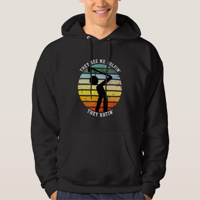 Sudadera Diversión VEN ME JUGANDO GOLF ODIAN Jubilado (Anverso)