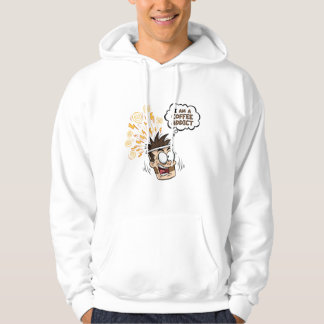 Sudadera divertida adicta al café con diseño anima
