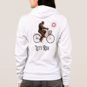 Sudadera Divertida Aventura Retro en Bicicleta de Bigfoot