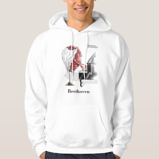 Sudadera divertida BEEThoven de Rick London (Anverso)