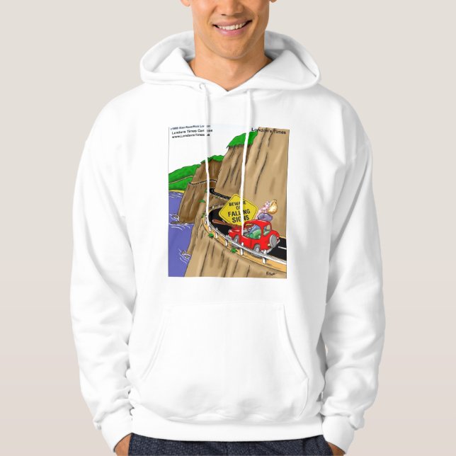 Sudadera divertida Beware Of Falling Signs de Rick (Anverso)