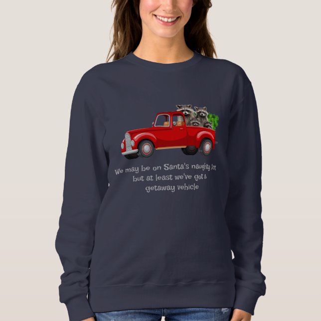 Sudadera Divertida camiseta de Navidades de animales de Rac (Anverso)