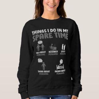 Sudadera Divertida charla sobre los pingüinos de investigac