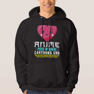 Sudadera Divertida Cita De Anime Anime Se Acerca Donde Los