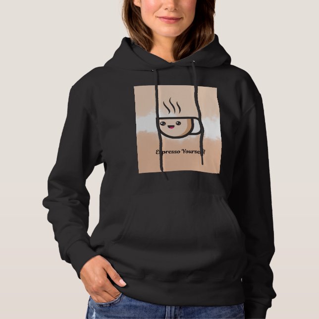 Sudadera divertida con broma de café (Anverso)
